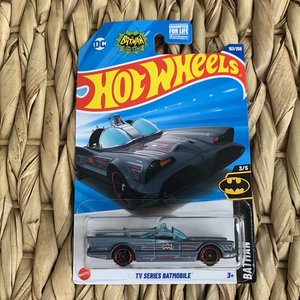 TV Series BatMobile Hot Wheels Hotwheels Batman DC Comics Bat Man Car New 2025